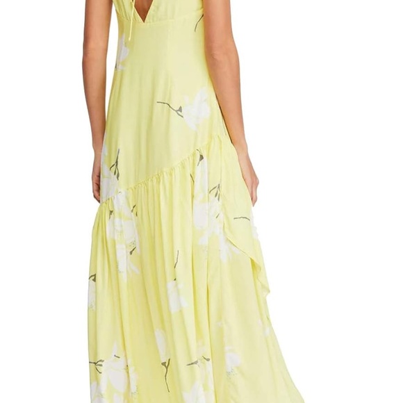 Free People She’s a Waterfall maxi dress yellow Floral - Picture 4 of 5